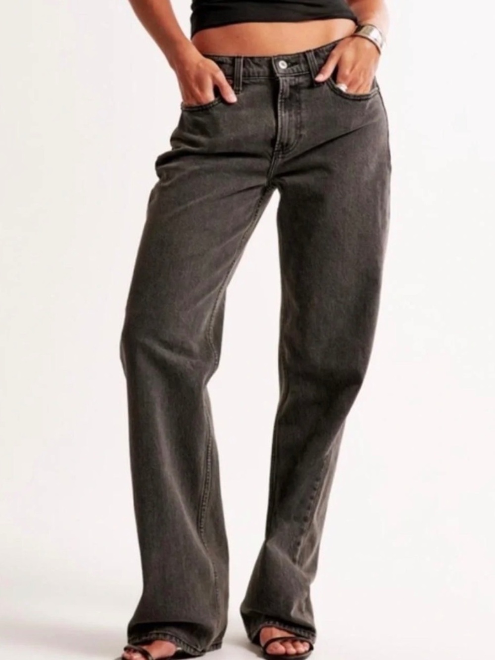 Abercrombie the baggy low rise curve love jeans